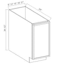 SAG-BFH12 — Base Cabinet - Full Height Door-12"W x 34-1/2"H x 24"D - 1D, 1S