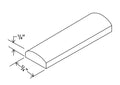 AG-BAM — Batten Moulding - 96”L x 3/4”W x 1/4”D