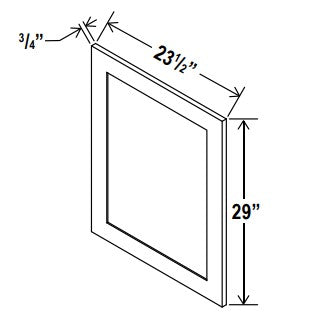 GR-BDEP — Base Decorative Door Panel - 23-1/2”W x 29”H