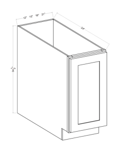 Classic Framed — Base Cabinet - Full Height Door-21"W x 34-1/2"H x 24"D - 1D, 1S — cabinet product image