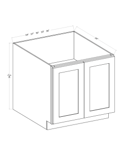 Classic Framed — Base Cabinet - Full Height Door-33"W x 34-1/2"H x 24"D - 2D, 1S — cabinet product image