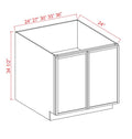 SWO-BFH27 — Base Cabinet - Full Height Door-27"W x 34-1/2"H x 24"D - 2D, 1S