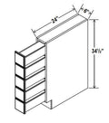 NB-BSDC6 — Base Spice Drawer - 6"W x 34-1/2”H x 24”D - 5Drw