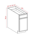 SDW-BWB18 — Base Waste Basket - 18" x 34 1/2 x 24