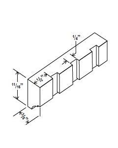 GR-DMTIS — Dentil Moulding - 96”L x 11/16”W x 3/8”D, Use with RCM4S