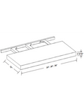 SE-FS24 — Floating Shelf-24"W x 2-1/16"H x 12"D