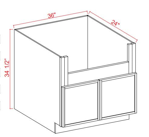 SAG-FSB36 — Farm Sink Base - 36"W X 34-1/2"H X 24"D