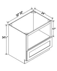 SW-MB30 — Microwave Base Cabinet - 30”W x 34-1/2”H x 24”D -1Drw