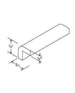 Classic Framed — Outside Corner Moulding - 96"L x 3/4’W x 3/4”D — cabinet product image
