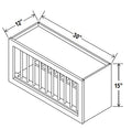 NB-PR3015 — Wall Plate Rack Cabinet - 30”W x 15”H x 12”D