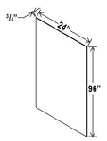 SW-S2496 — Painted Shelf Board - 24”W x 96”H X 3/4”D