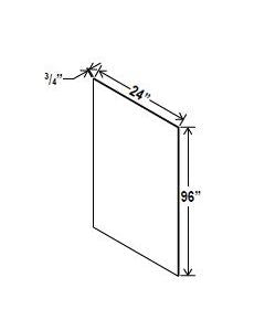 Classic Framed — Painted Shelf Board - 24”W x 96”H X 3/4”D — cabinet product image