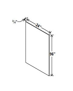 Classic Framed — Painted Shelf Board - 24”W x 96”H X 3/4”D — cabinet product image