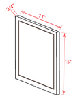 SAO-SD — Slim Shaker — Sample Door - 11"W x 15"H cabinet product image