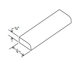Classic Framed — Scribe Moulding - 96”L x 3/4”W x 1/4”D — cabinet product image