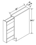 SW-SPB6 — Spice Pull Base Cabinet - 6”W x 34-1/2”H x 24”D