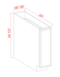 SAG-BT09 — Base Cabinet - 9"W x 34-1/2"H x 24"D - 1D