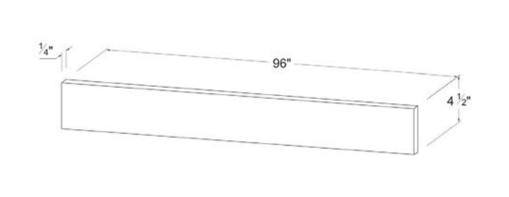 MB-TKC — Toe Kick - 96"W X 4 1/2"H X 1/4"D