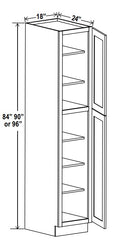 NB-U188424 — Wall Pantry - 18”W x 84”H x 24”D - 2D, 5S