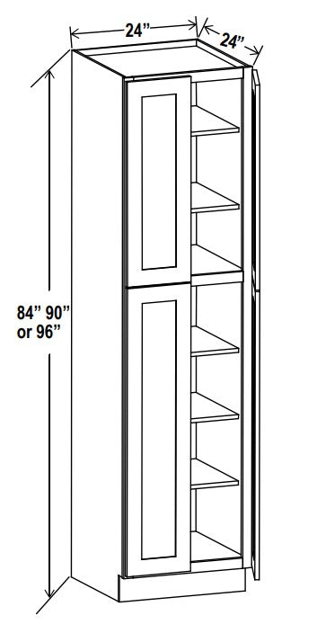 24"W Utility Pantry Cabinets