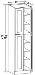 AG-U249024 — Wall Pantry - 24”W x 90”H x 24”D - 4D, 5S