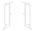 MB-USPL96 — Finished Left-Side Panel for Pantries and Ovens - 23 3/4"D X 96"H X 3/4"W