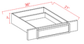 SWO-VKD36 — Knee Drawer - 36"W x 7"H x 21"D