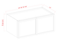 SWO-W3615 — Wall Cabinet - 36"W x 15"H x 12"D - 2D