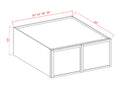 SIB-W331224 — Slim Shaker — Wall Refrigerator Cabinet - 33"W x 12"H x 24"D - 2D cabinet product image