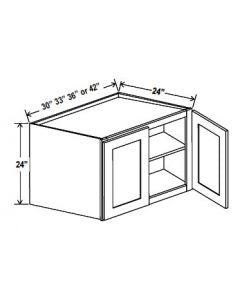 Classic Framed — Wall Refrigerator Cabinet-42”W x 24”H x 24”D - 2D — highest-resolution technical cabinet drawing