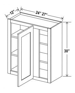 30"H Wall Blind Corner Cabinets