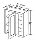 SW-WBC3630 — Wall Blind Corner Cabinet - 36”W x 30”H x 12”D - 1D -2S
