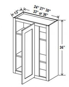 36"H Wall Blind Corner Cabinet