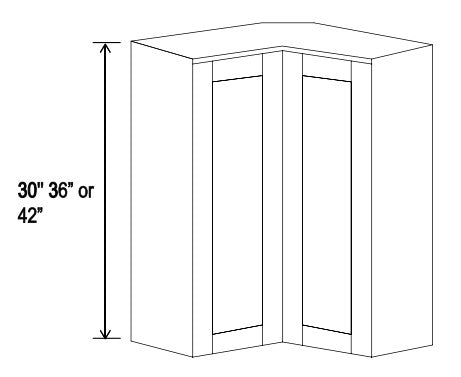 SAG-WER2436 — Easy Reach Wall Cabinet - 24"W x 36"H x 12"D - 2S