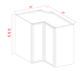 SWO-WER2442 — Easy Reach Wall Cabinet - 24"W x 42"H x 12"D - 3S