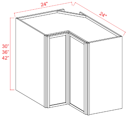SDW-WER2436 — Easy Reach Wall Cabinet - 24"W x 36"H x 12"D - 2S