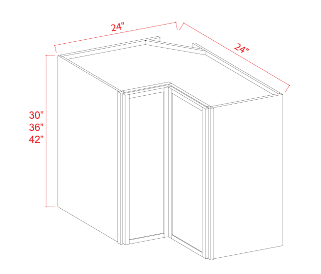 SDW-WER2436 — Easy Reach Wall Cabinet - 24"W x 36"H x 12"D - 2S