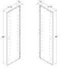 MB-WSP42L — Finished Left-Side Panel for 42"H Wall cabinets - 11 7/8"D X 42"H X 3/4"W