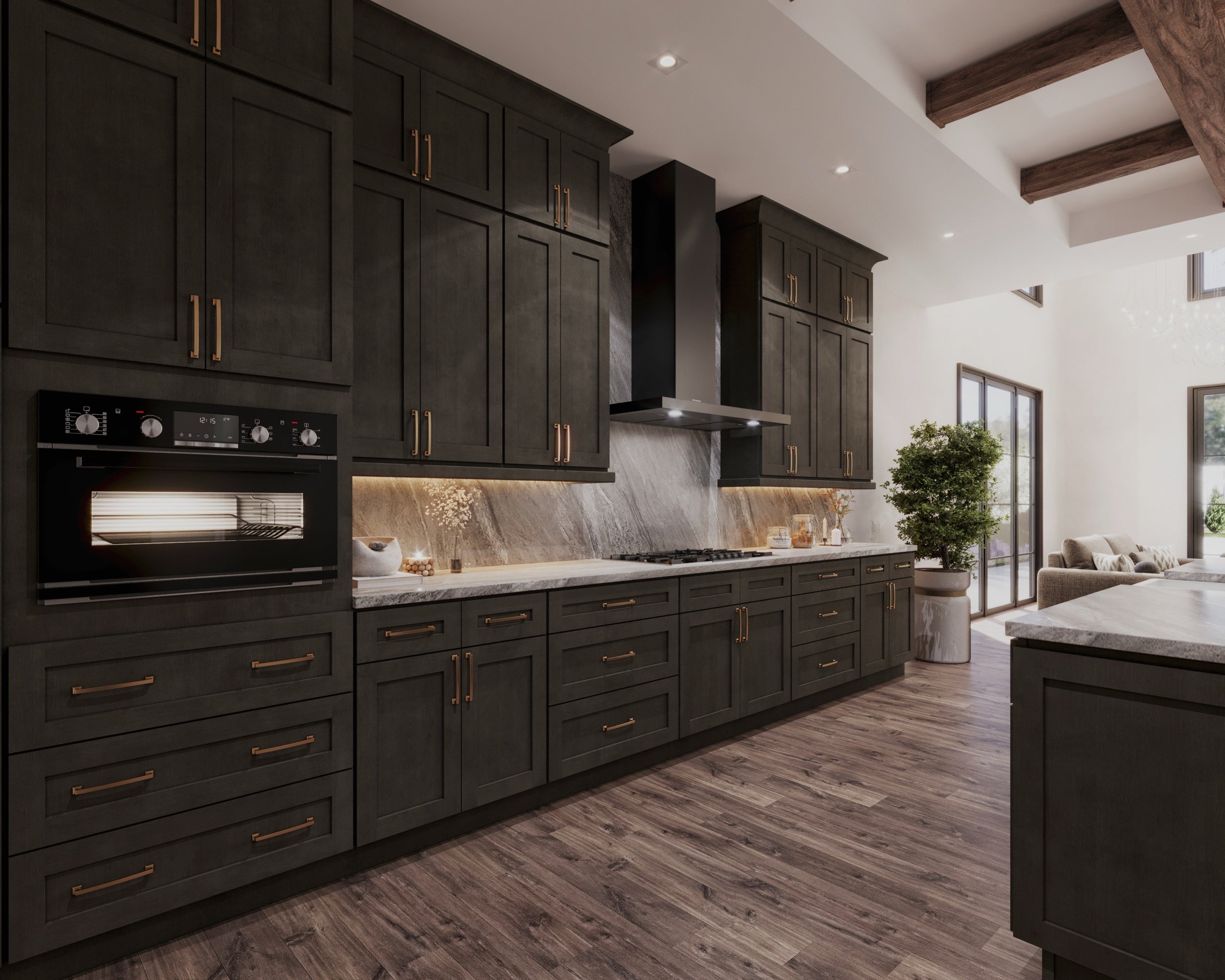 Classic framed kitchen cabinets
